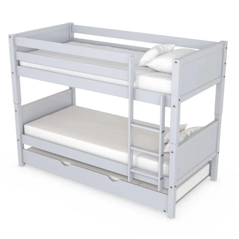 Close-Up of Solid Pine Wood Frame – Durable & Stylish Kids’ Bunk Bed UK